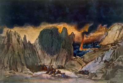 Bühnenbildentwurf aus Phedre, 1917 von Leon Bakst
